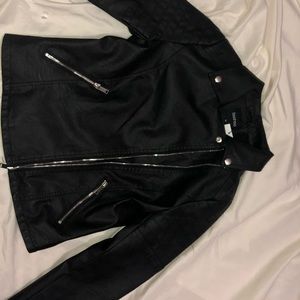 Faux leather jacket